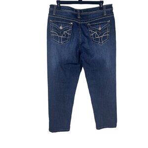 Vintage America Blues‎ Jeans Women's Size 10 Blue Dark Wash Denim Straight Fit